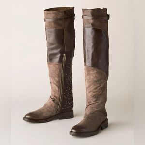 A.S.98 Two-Tone Over the Knee Boots. Size 39